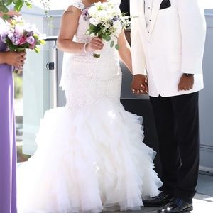 Ivory/Champagne wedding dress size 14